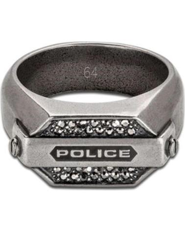 ANELLO POLICE PEJGF2008543 IN ACCIAIO CON DETTAGLI INCISI