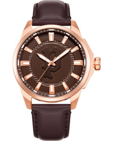 MONTRE POLICE PEWJA2204307 MARRON AVEC BRACELET EN CUIR MARRON