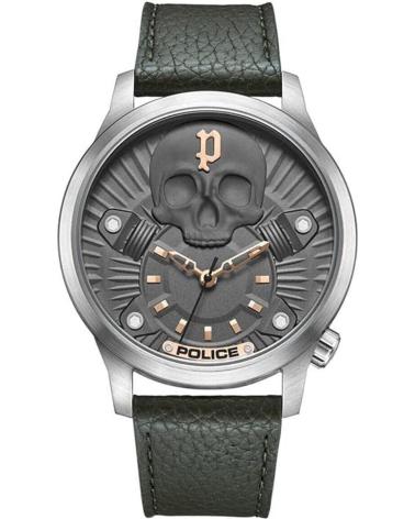 MONTRE POLICE PEWJA2227703 VERTE AVEC CADRAN CRÂNE VERDE