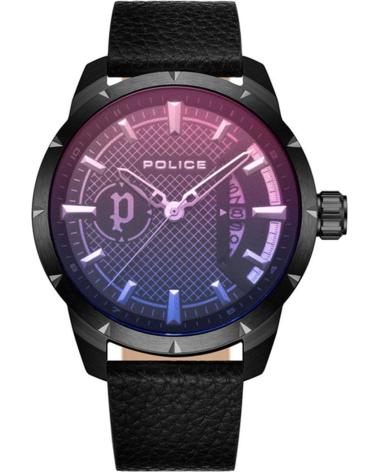 OROLOGIO POLICE PEWJB2226901 CON QUADRANTE MULTICOLORE E CINTURINO NERO NEGRO
