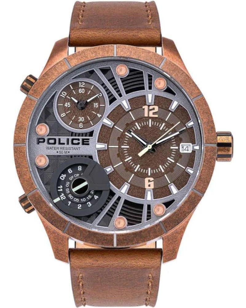 POLICE PL 15662XSQR-12 MARRON