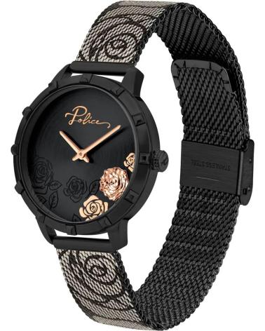 OROLOGIO POLICE PL16040MSB 02MM NERO CON DESIGN FLOREALE NEGRO