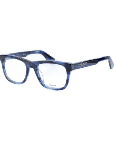 POLICE BRILLENRAHMEN VPLE37N5206WR QUADRATISCH MARMORIERTES BLAU