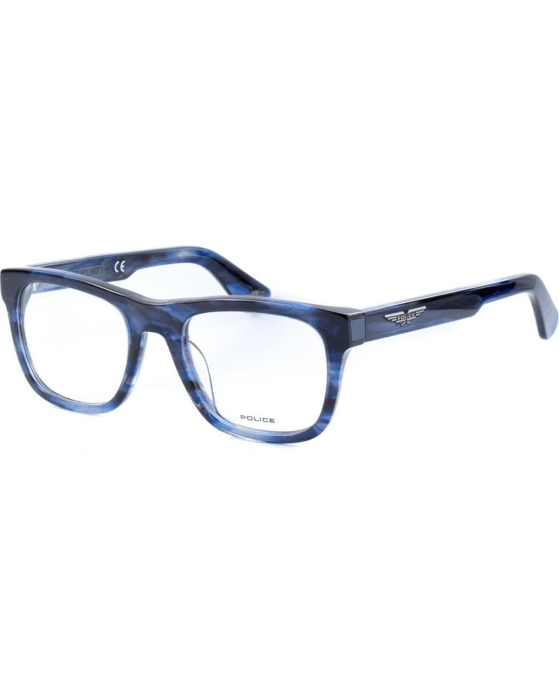 POLICE BRILLENRAHMEN VPLE37N5206WR QUADRATISCH MARMORIERTES BLAU