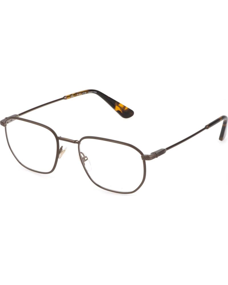 MONTATURA OCCHIALI POLICE VPLF79N520F68 ROTONDE GRIGIE CON ASTE HAVANA