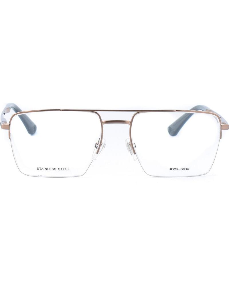 POLICE BRILLENGESTELL VPLG71-550F68 METALLIC GRAU