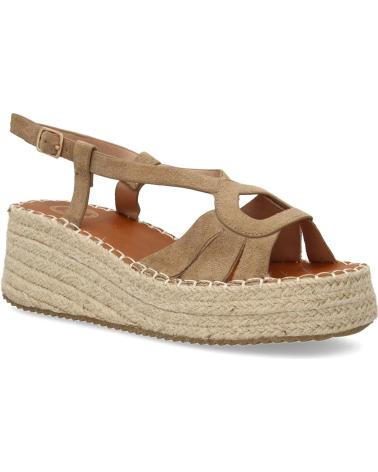 PUNTOSALAO SANDALIAS DE PLATAFORMA EN YUTE PARA MUJER COLOR KAKI MT-83 VARIOS COLORES