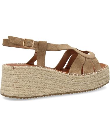 PUNTOSALAO SANDALIAS DE PLATAFORMA EN YUTE PARA MUJER COLOR KAKI MT-83 VARIOS COLORES