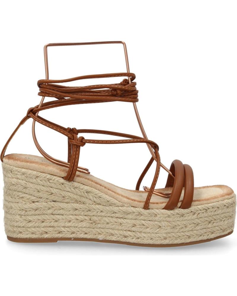 PUNTOSALAO SANDALIAS DE PLATAFORMA EN YUTE TIRAS PARA MUJER COLOR CAMEL VARIOS COLORES