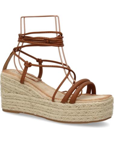 PUNTOSALAO SANDALIAS DE PLATAFORMA EN YUTE TIRAS PARA MUJER COLOR CAMEL VARIOS COLORES