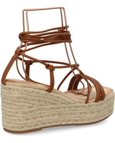 PUNTOSALAO SANDALIAS DE PLATAFORMA EN YUTE TIRAS PARA MUJER COLOR CAMEL VARIOS COLORES