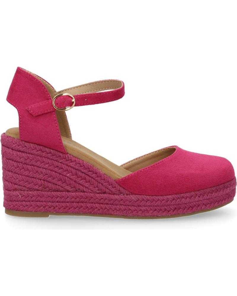 PUNTOSALAO SANDALIAS DE CUNA MEDIA EN YUTE PARA MUJER COLOR FUCSIA CF-3 VARIOS COLORES