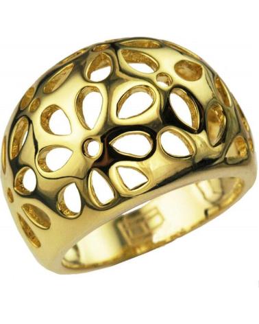 ANELLO TOMMY HILFIGER 2700018B DORATO CON DESIGN FLOREALE TRAFORATO