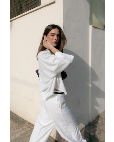 PUNTOSALAO CAMISA PUNTOSALAO OVERSIZE BLANCA DE MANGA LARGA BLANCO