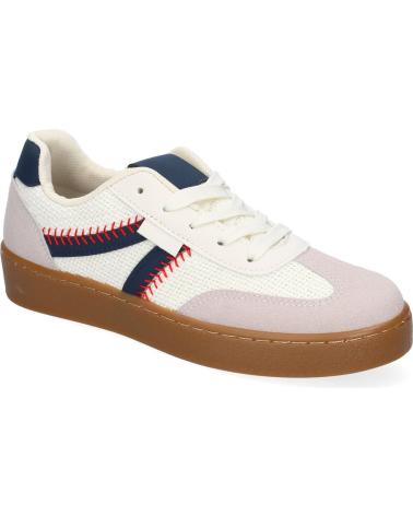 PUNTOSALAO AD-5237 FREIZEITSCHUHE BEIGE MIT MARINE-DETAILS VARIOS COLORES