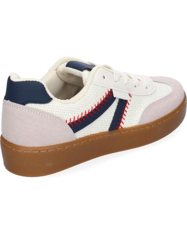 PUNTOSALAO AD-5237 FREIZEITSCHUHE BEIGE MIT MARINE-DETAILS VARIOS COLORES