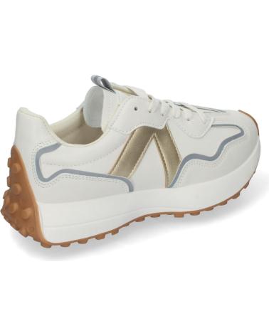 PUNTOSALAO ZAPATILLAS N-2117 BLANCAS CON DETALLES DORADOS VARIOS COLORES