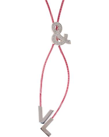 COLLANA VICTORIO & LUCCHINO VJ0101CL CON CORDINO ROSA E DETTAGLI V&L