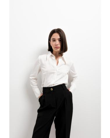 PUNTOSALAO PANTALON LOW WAIST CON PINZAS CORTE TOBILLERO PARA MUJER NEGRO