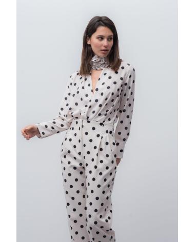 PUNTOSALAO PANTALON ESTAMPADO MUJER BLANCO