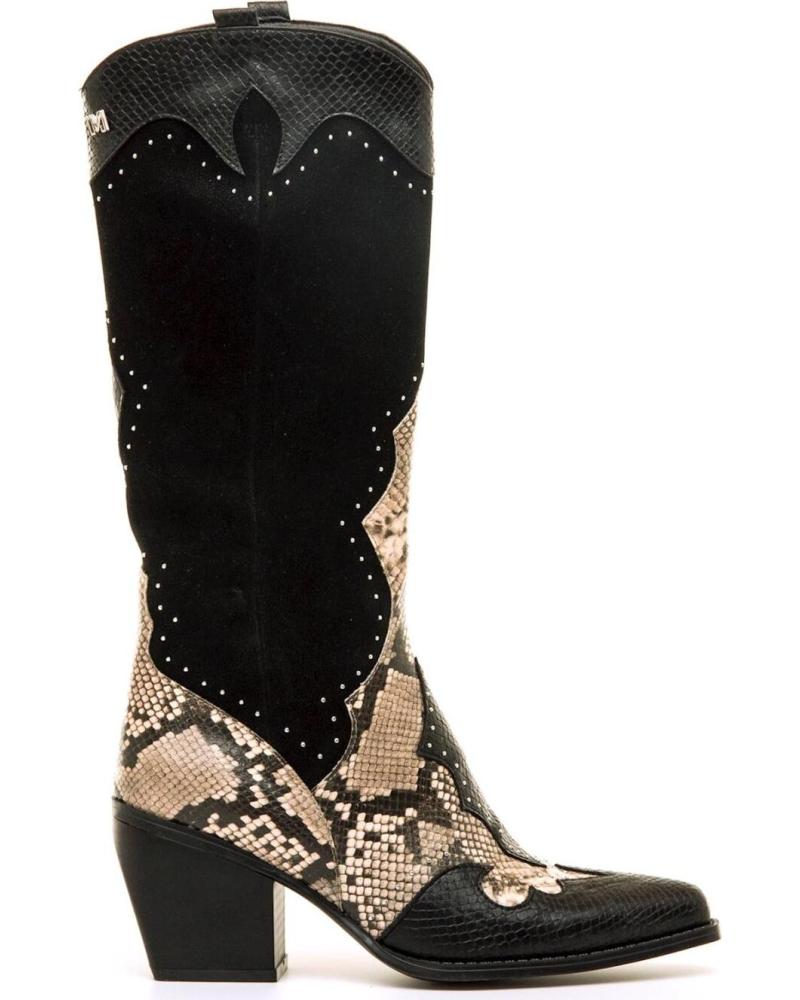 STIVALI COWBOY MARIA MARE 63710 MARRONE CON STAMPA SERPENTE MARRóN