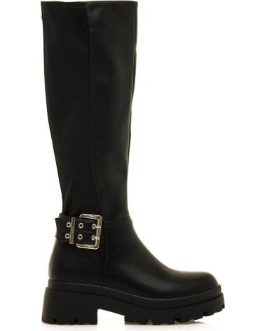 MTNG BOTA ALTA 54652 NEGRA CON HEBILLA Y SUELA TRACK NEGRO