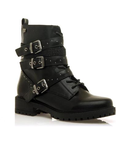 BOTA MTNG 54770 NEGRA ESTILO BIKER CON HEBILLAS NEGRO