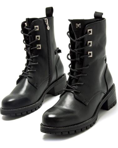 BOTINS MILITARES MARIA MARE 63580 PRETOS COM ATACADORES NEGRO