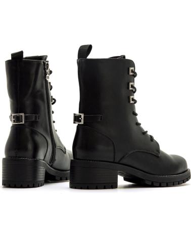 BOTINS MILITARES MARIA MARE 63580 PRETOS COM ATACADORES NEGRO
