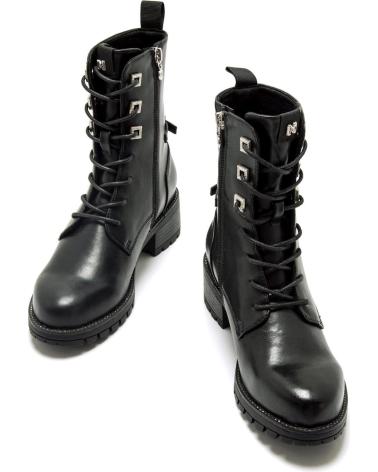 BOTINS MILITARES MARIA MARE 63580 PRETOS COM ATACADORES NEGRO