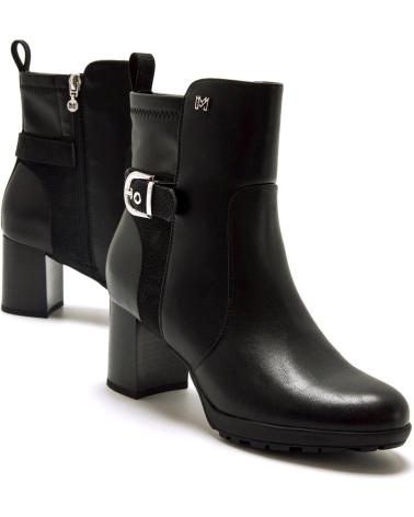 ABSATZSTIEFELETTE MARIA MARE 63606 SCHWARZ MIT ZIERSCHNALLE NEGRO