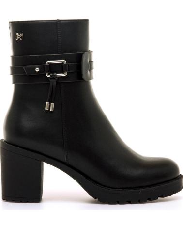 STIVALETTO MARIA MARE 63617 NERO CON FIBBIA E PLATEAU NEGRO