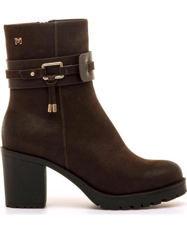 STIVALETTO MARIA MARE 63617 MARRONE CON FIBBIA E TACCO LARGO MARRóN