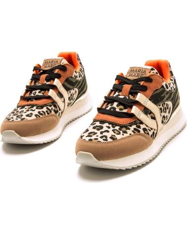 ZAPATILLAS CASUAL MARIA MARE 63596 MARRÓN ANIMAL PRINT MARRóN