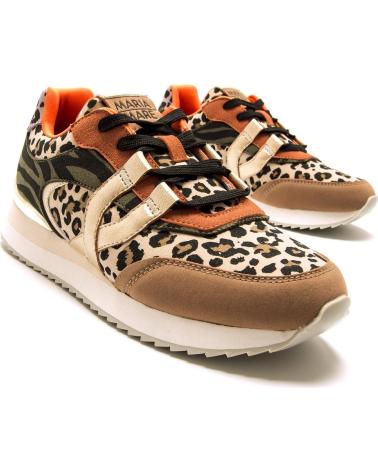 ZAPATILLAS CASUAL MARIA MARE 63596 MARRÓN ANIMAL PRINT MARRóN
