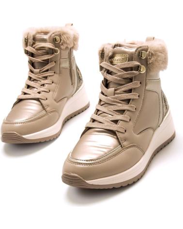 STIEFELETTE MARIA MARE 63635 BEIGE MIT PELZFUTTER BEIGE