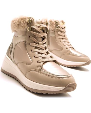 STIEFELETTE MARIA MARE 63635 BEIGE MIT PELZFUTTER BEIGE