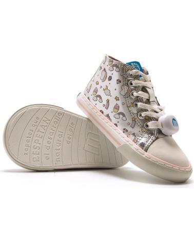 ZAPATILLAS MTNG 49339 DE NIÑA ALTAS METÁLICAS CON ESTAMPADO Y POMPÓN METáLICO
