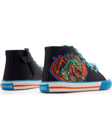 ZAPATILLAS ALTAS MTNG 49335 CON DRAGÓN AZUL AZUL