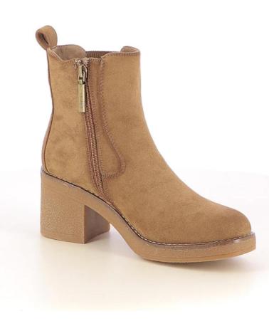 BOTINES DE TACÓN REFRESH 173039 BEIGE BEIGE