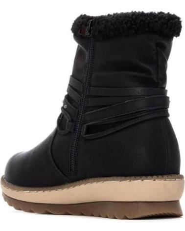 BOTINES PLANOS REFRESH 173250 NEGROS CON FORRO INTERIOR NEGRO