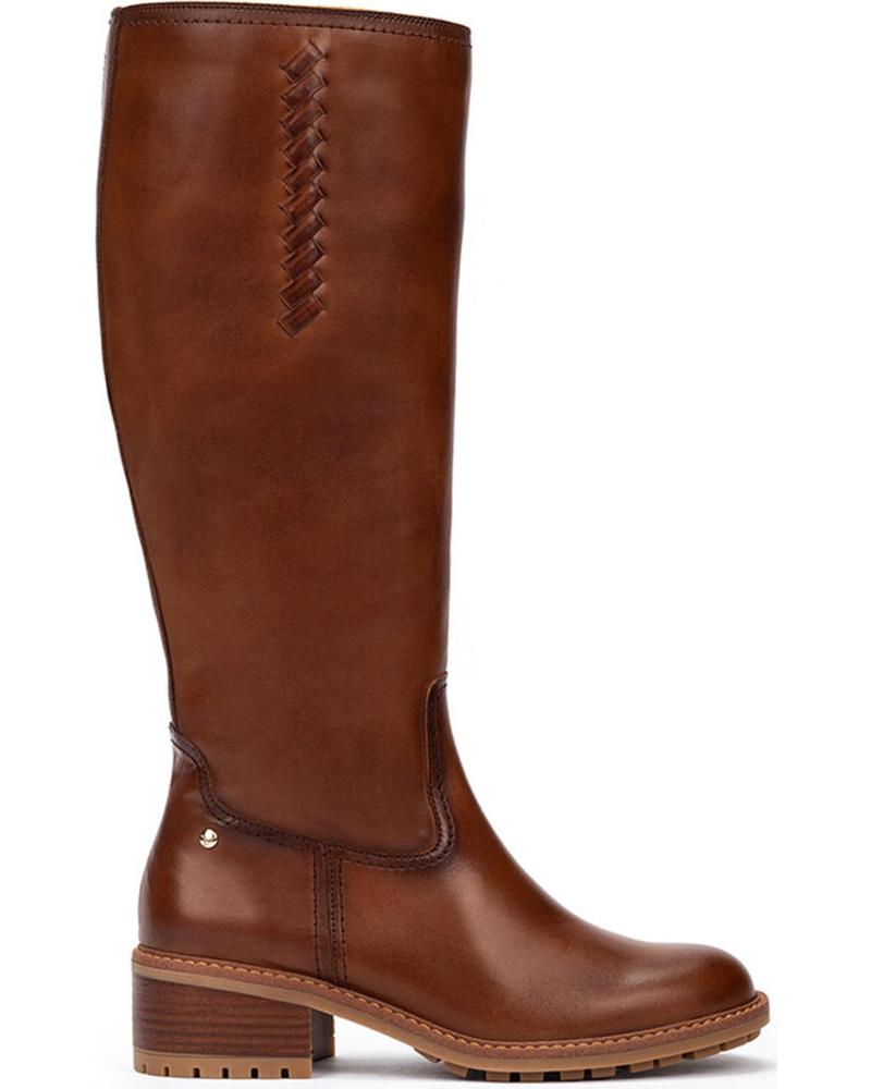 PIKOLINOS MEDINA W0D-9761 HOHE STIEFEL AUS BRAUNEM LEDER CUERO