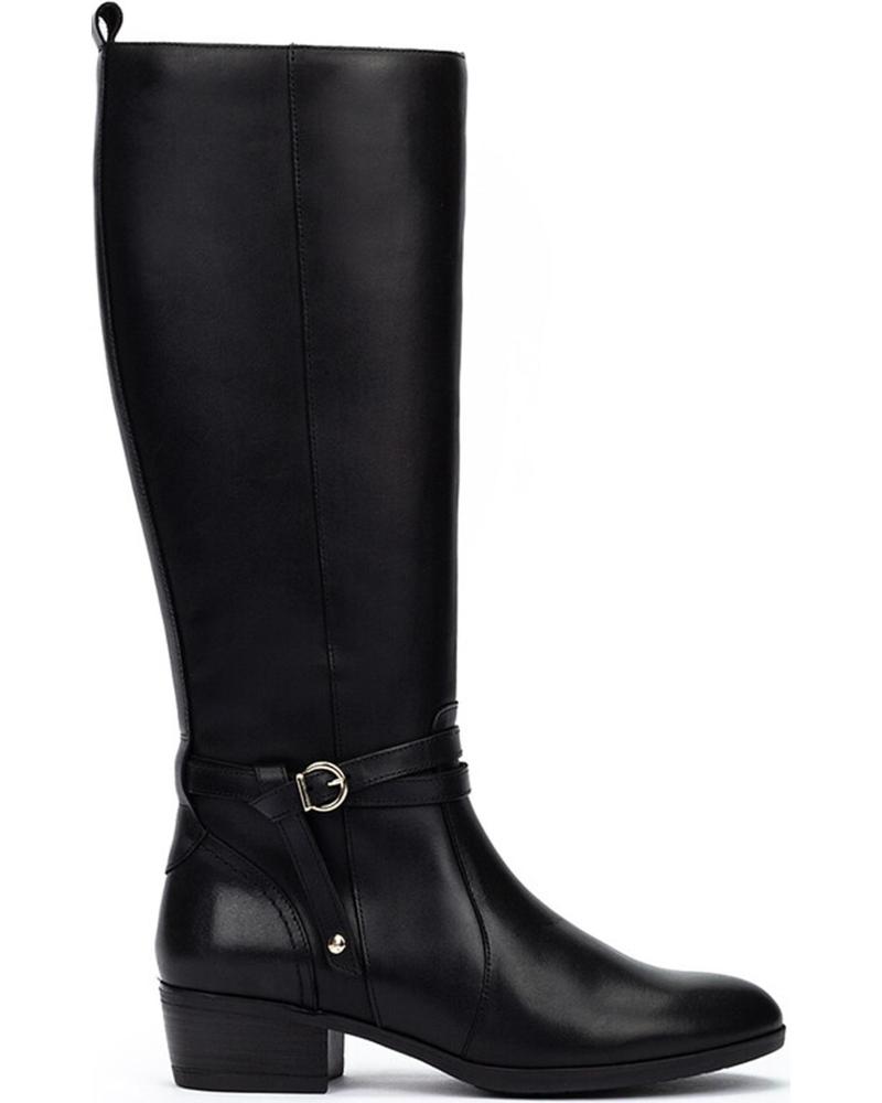 PIKOLINOS DAROCA W1U-9764 SCHWARZE LEDERSTIEFEL BLACK