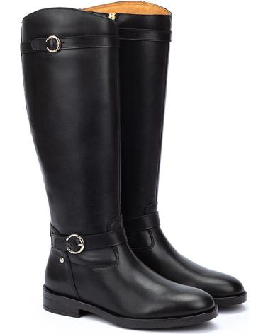 PIKOLINOS PUERTOLLANO W3C-9632 SCHWARZE LEDERSTIEFEL BLACK