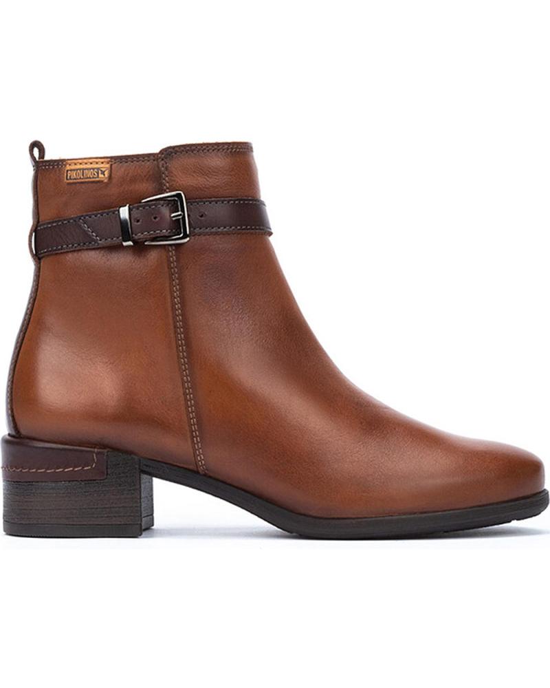 PIKOLINOS MALAGA W6W-8622C1 LEDERSTIEFELETTE IN COGNAC CUERO