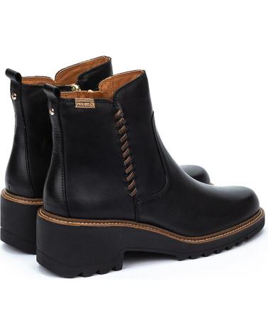 PIKOLINOS ALCARAZ W7A-8568C2 - SCHWARZE LEDERSTIEFELETTEN FÜR DAMEN BLACK