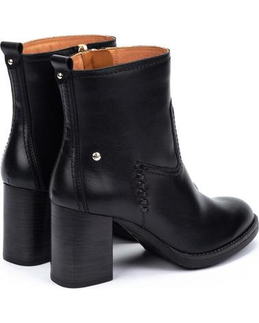 PIKOLINOS PALENCIA W9U-8945C1 - SCHWARZE LEDERSTIEFEL MIT ABSATZ FÜR DAMEN BLACK