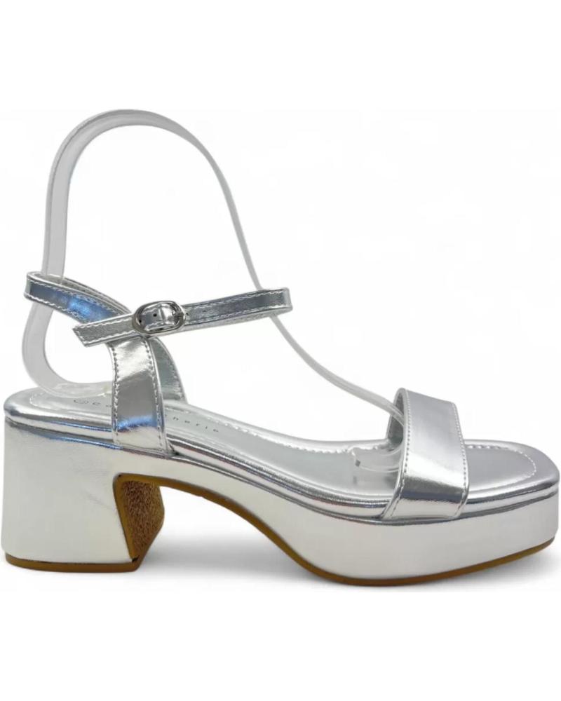 TIMBOS SANDALIA TACON FIESTA DE MUJER PLATA 131548 PLATEADO