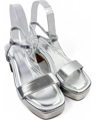 TIMBOS SANDALIA TACON FIESTA DE MUJER PLATA 131548 PLATEADO