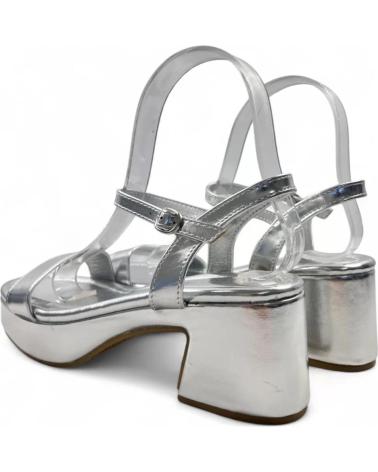 TIMBOS SANDALIA TACON FIESTA DE MUJER PLATA 131548 PLATEADO